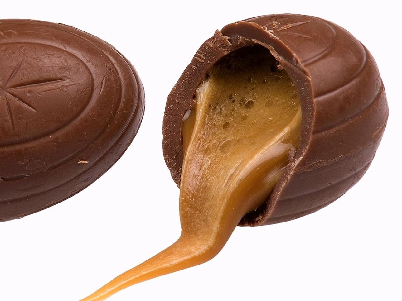 Galletas con chocolate derretido